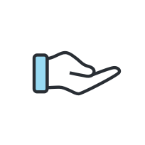hand receiving icon hand receiving icon