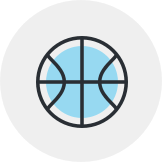 Illustration of a basketball ball