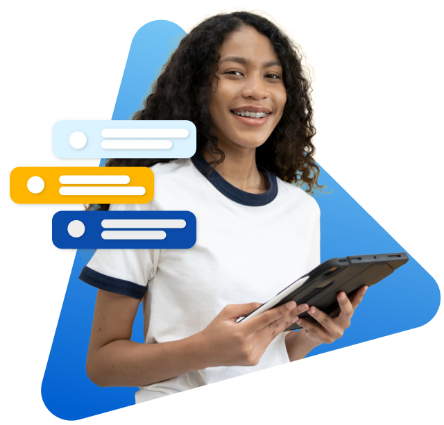 Girl with an ipad