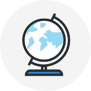 Illustration of a globe Illustration of a globe
