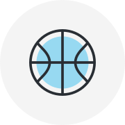 Illustration of a basketball ball Illustration of a basketball ball