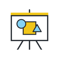 illustration of an artistic lectern
